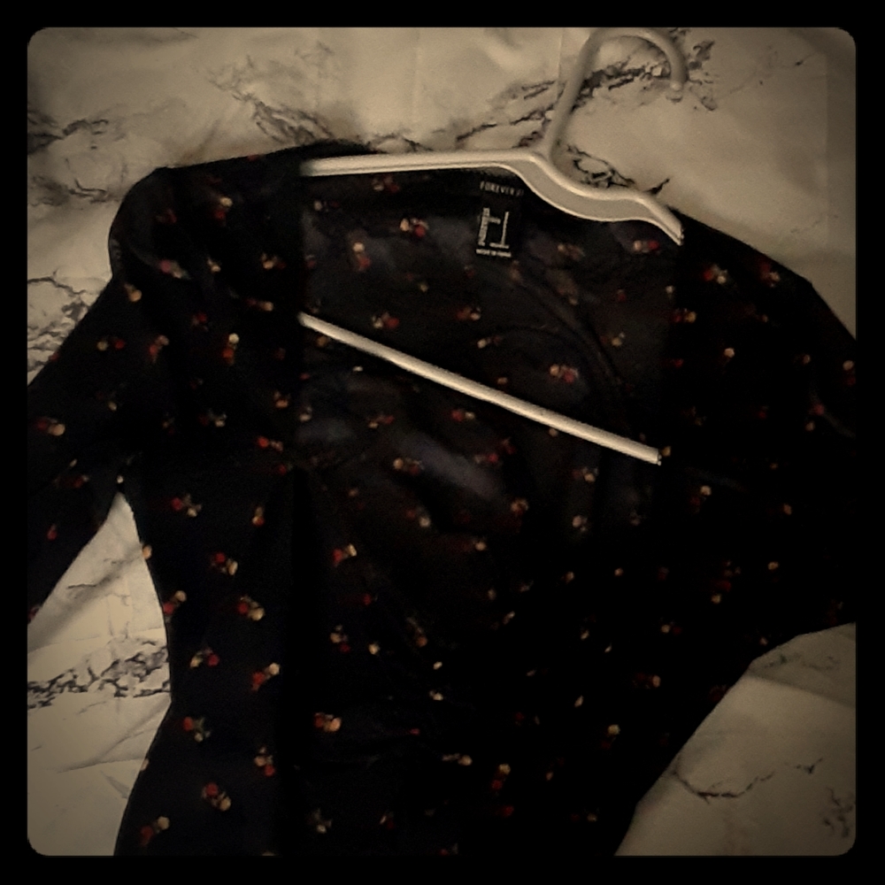A long sleeve sheer forever 21 long sleeve top